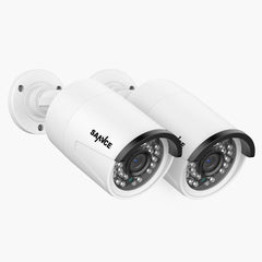 3MP Caméra IP Bullet PoE Full HD avec enregistrement audio pour SANNCE NVR N98PBD/N96PBK