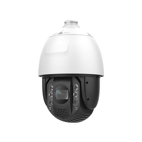 4K 25X Zoom optique PoE PTZ Caméra dôme rapide, IK10 anti-vandalisme, objectif 5,9-147,5 mm, détection intelligente, vision nocturne couleur de 660 ft, alarme sonore et visuelle