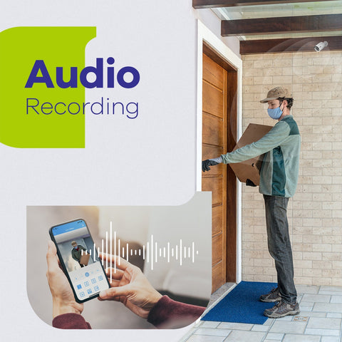 Système de Sécurité Domestique Professionnel - Enregistrement Audio, 4K 8 Canaux NVR PoE Filaire,6 Caméras Bullet CCTV IP 3MP