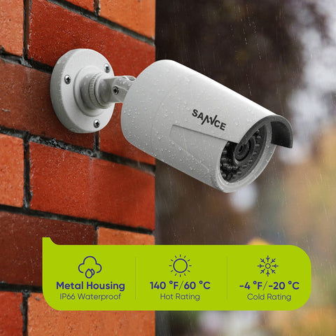 PoE 8 Canaux 4K Système de Caméra de Sécurité , 6 Caméras IP Extérieures 8MP, Alertes Intelligents Personne/Véhicule, NVR Compatible ONVIF, Audio Bidirectionnel
