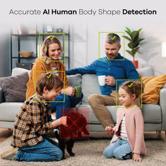 10 Canaux 5MP PT Système de Caméra Sécurité Sans Fil, NVR 8MP, 4 PT Caméra & 4 bullet Caméra, Panoramique & Inclinaison, Audio Bidirectionnel, Étanche IP66, Détection Intelligente de l'IA Humaine, Compatible Avec Alexa