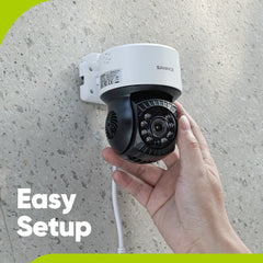 5MP 8 canaux Pt système de caméra de sécurité - hybride 5 - en - 1 DVR, caméra CCTV PTZ, vision nocturne de 100 pieds, détection de mouvement, extérieur, étanche