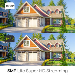 8 Canaux 5MP Hybride 5-en-1 CCTV Enregistreur Vidéo Numérique, DVR de Sécurité Filaire, Alertes de Mouvement, Prise en Charge des Caméras IP & Analogiques