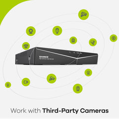 8 Canaux 5MP Hybride 5-en-1 CCTV Enregistreur Vidéo Numérique, DVR de Sécurité Filaire, Alertes de Mouvement, Prise en Charge des Caméras IP & Analogiques