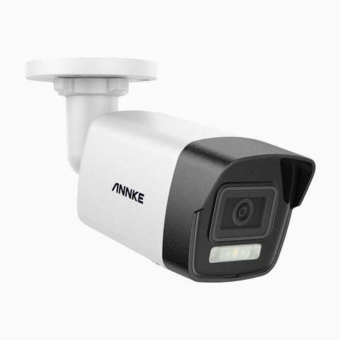 C1200 - Caméra de Surveillance extérieure PoE 4K 12MP, vision nocturne couleur et IR, détection humaine et véhiculaire, H.265+, microphone intégré, stockage local maximal de 512 Go, IP67