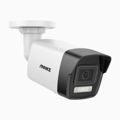C1200 - Caméra de Surveillance extérieure PoE 4K 12MP, vision nocturne couleur et IR, détection humaine et véhiculaire, H.265+, microphone intégré, stockage local maximal de 512 Go, IP67