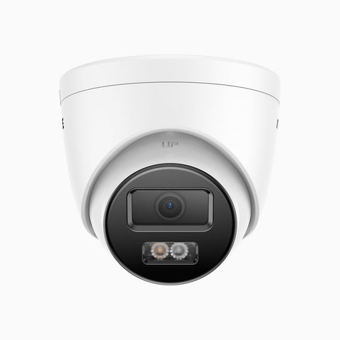 C1200 - Caméra de Surveillance extérieure PoE 4K 12MP, vision nocturne couleur et IR, détection humaine et véhiculaire, H.265+, microphone intégré, stockage local maximal de 512 Go, IP67