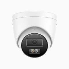 C1200 - Caméra de Surveillance extérieure PoE 4K 12MP, vision nocturne couleur et IR, détection humaine et véhiculaire, H.265+, microphone intégré, stockage local maximal de 512 Go, IP67