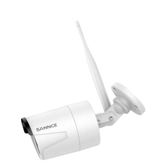 Système de caméra de sécurité sans fil 10 canaux 5MP avec audio bidirectionnel, NVR 8MP, étanche IP66, détection intelligente des humains avec IA, compatible avec Alexa