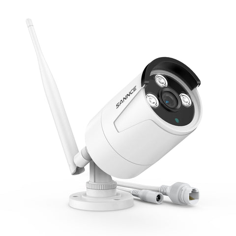 10 Canaux 5MP Système Caméra de Sécurité Sans Fil, NVR 8MP, 6 sans fil Caméra,  Audio Bidirectionnel, Étanche IP66, Détection Intelligente de l'IA Humaine, Compatible Avec Alexa & ONVIF