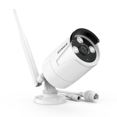 Système de caméra de sécurité sans fil 10 canaux 5MP avec audio bidirectionnel, NVR 8MP, étanche IP66, détection intelligente des humains avec IA, compatible avec Alexa