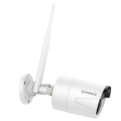 5MP Camera de Sécurité Sans Fil, 4 Caméras IP WiFi pour NVR SANNCE  N48WHE/N98WHE/N44WEF/N98WHG, Détection Humaine AI, Compatible avec Alexa, Vision Nocturne de 100 pieds, Accès à Distance & Alertes Intelligentes de Mouvement