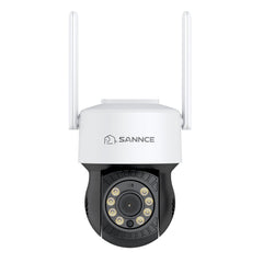 5MP PT Caméra de Sécurité Sans Fil , Panoramique & Inclinaison, 2 Caméras IP WiFi pour NVR SANNCE N48WHE/N98WHE, Détection Humaine AI, Compatible avec Alexa, Vision Nocturne de 100 pieds, Accès à Distance & Alertes Intelligentes de Mouvement