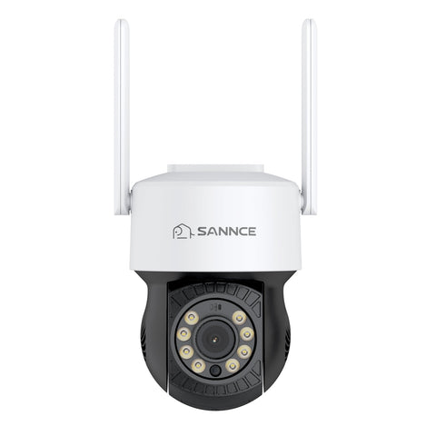 10 Canaux 5MP PT Système de Caméra Sécurité Sans Fil, NVR 8MP, 2 PT Caméra & 6 bullet Caméra, Panoramique & Inclinaison, Audio Bidirectionnel, Étanche IP66, Détection Intelligente de l'IA Humaine, Compatible Avec Alexa
