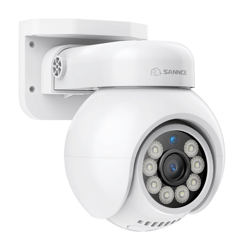 PoE PT 8 Canaux 4K Système de Caméra de Sécurité , 8 Caméras IP Panoramique et Inclinaison 8MP, Alertes Intelligentes Personne/Véhicule, Audio Bidirectionnel, Compatible ONVIF