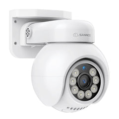 PoE PT 8 Canaux 4K Système de Caméra de Sécurité , 8 Caméras IP Panoramique et Inclinaison 8MP, Alertes Intelligentes Personne/Véhicule, Audio Bidirectionnel, Compatible ONVIF