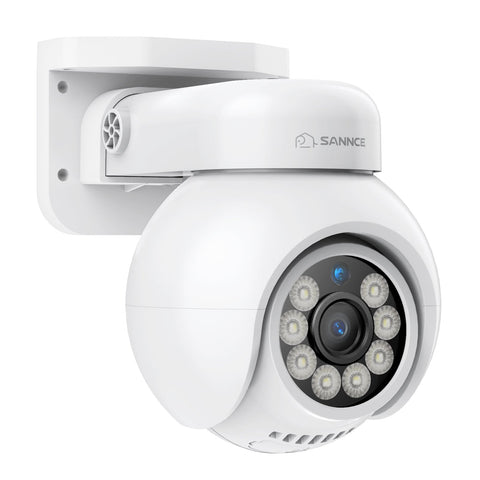 4K 8MP Caméra IP sécurité extérieure PoE - Rotation & Inclinaison, Détection intelligente des véhicules, Audio bidirectionnel, Stockage sur carte TF jusqu'à 256G, Compatible Onvif, fonctionne avec SANNCE N98PBD/N96PBK