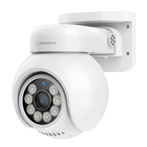 4K 8MP Caméra IP sécurité extérieure PoE - Rotation & Inclinaison, Détection intelligente des véhicules, Audio bidirectionnel, Stockage sur carte TF jusqu'à 256G, Compatible Onvif, fonctionne avec SANNCE N98PBD/N96PBK