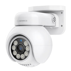 4K 8MP Caméra IP sécurité extérieure PoE - Rotation & Inclinaison, Détection intelligente des véhicules, Audio bidirectionnel, Stockage sur carte TF jusqu'à 256G, Compatible Onvif, fonctionne avec SANNCE N98PBD/N96PBK