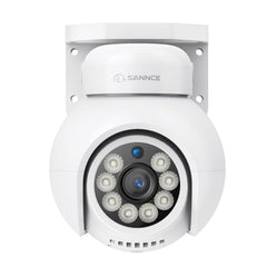 4K 8MP Caméra IP sécurité extérieure PoE - Rotation & Inclinaison, Détection intelligente des véhicules, Audio bidirectionnel, Stockage sur carte TF jusqu'à 256G, Compatible Onvif, fonctionne avec SANNCE N98PBD/N96PBK