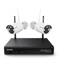 3MP 10 canaux Système caméra de sécurité sans fil, NVR 8MP, Enregistrement audio, Étanchéité IP66, Détection humaine AI intelligente, Fonctionne avec Alexa.