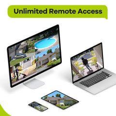 Système de caméras de sécurité PoE 4K 8 canaux, 4 caméras PoE, audio bidirectionnel, étanchéité IP66, détection humaine intelligente par IA, compatible avec Alexa et ONVIF