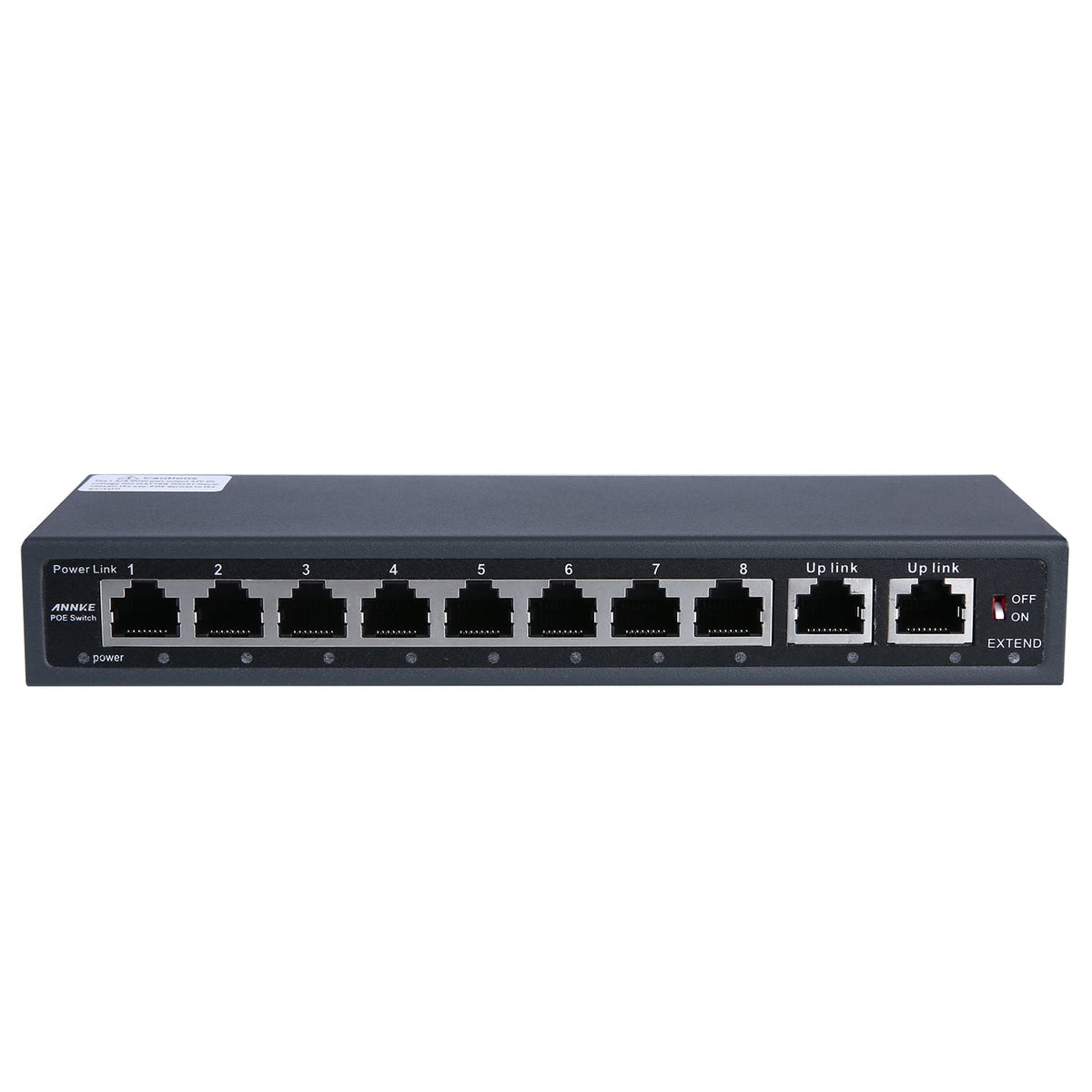 4K 32 canaux PoE NVR Recorder avec 16 ports PoE, résolution vidéo jusqu'à 12MP, H.265+, 4 baies pour disques durs, recherche intelligente d'analyse du contenu vidéo, détection de la température